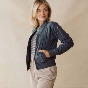 Albion Black Bomber Jacket